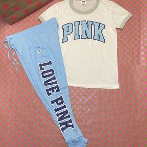 Victoria Secret PINK Tshirt & Joggers Set